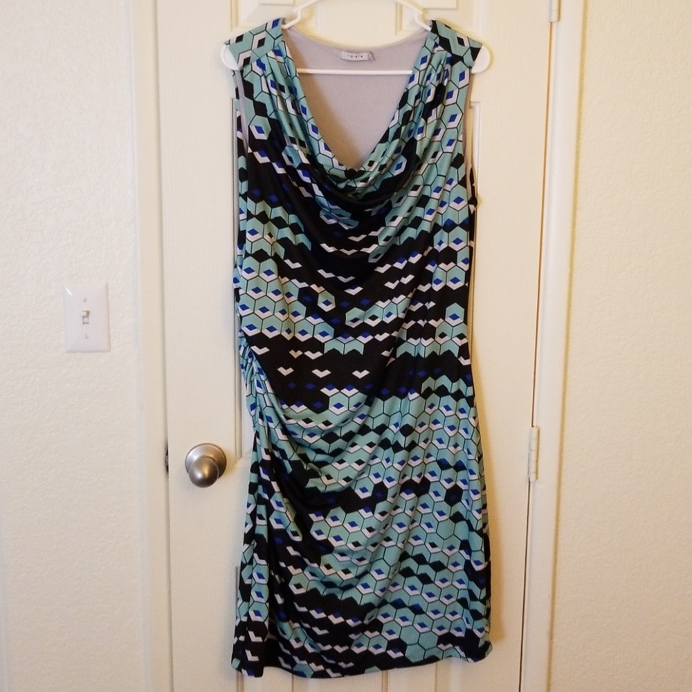 Triste geometric pattern dress